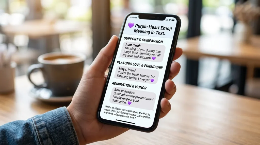 Purple Heart Meaning in Text