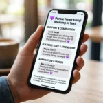 Purple Heart Meaning in Text
