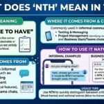 What Does NTH Mean in Text
